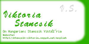 viktoria stancsik business card